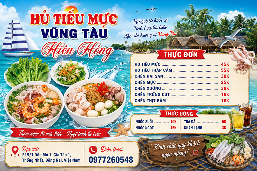 Quán Hủ Tiếu Mực Hiền Hồng Vũng Tàu